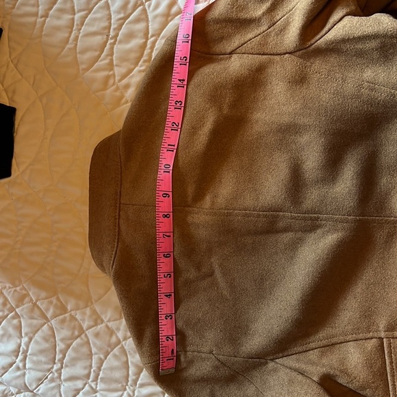 Vintage/retro Old Navy golden camel poly/wool blazer. - Picture 6 of 9